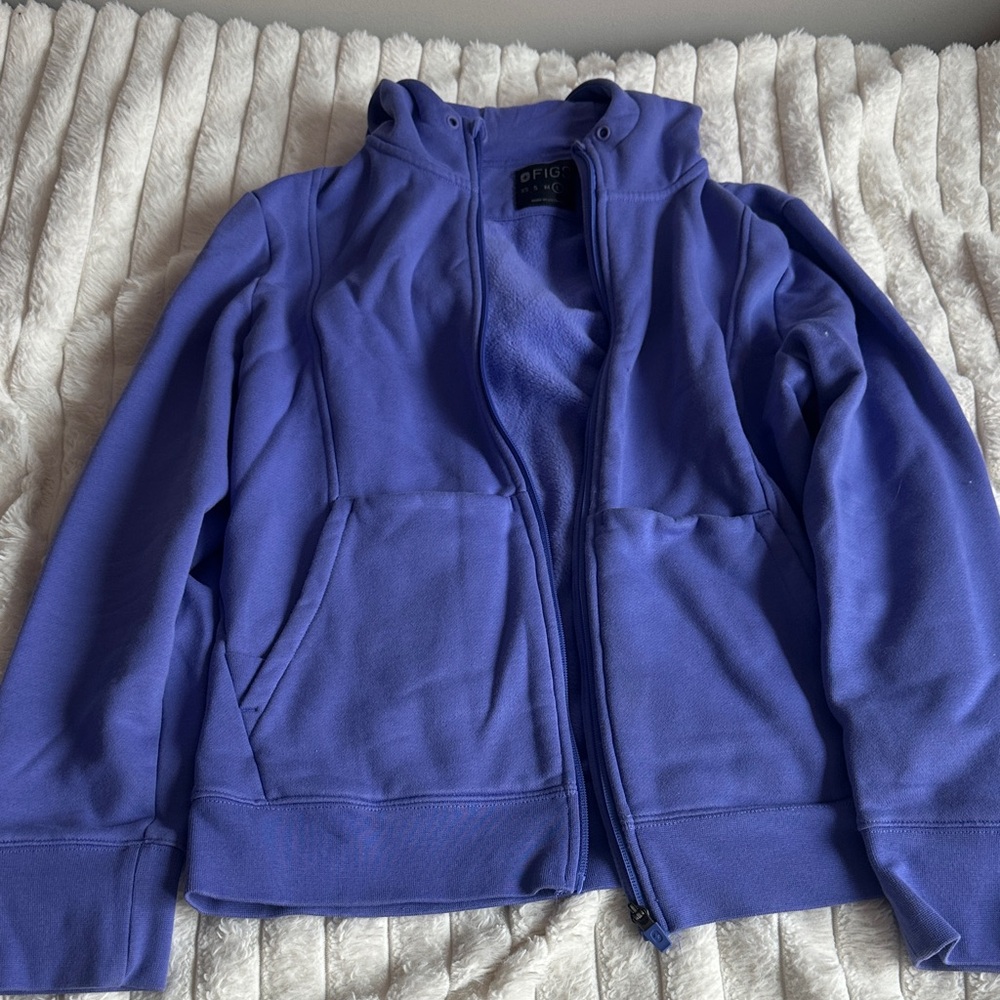 Figs Lavender Zip-Up Jacket